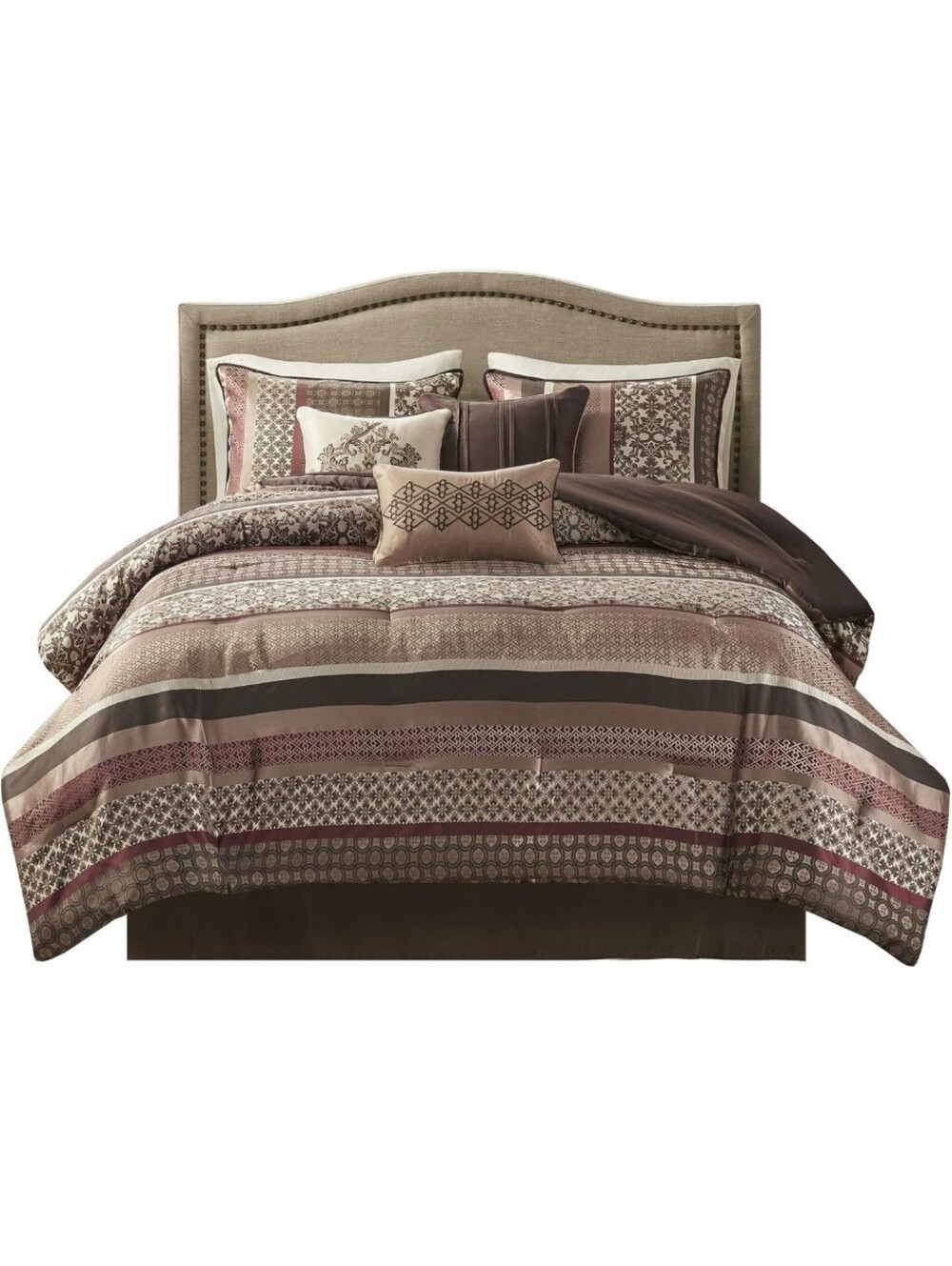 Madison Park Princeton Cozy Bedspread Set - Luxurious Jaquard Traditional Damask
